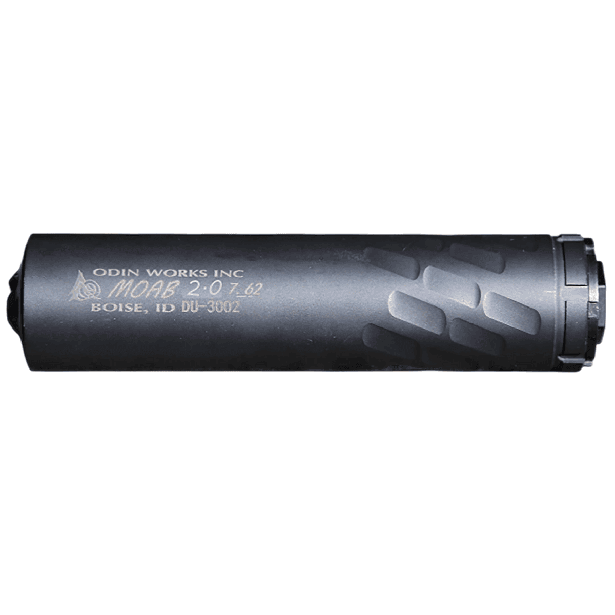 Odin Works SUP-MOAB-2.0-7.62-BLK Moab 7.62mm 1.625" Black Steel 5/8"x24 Suppressor Odin Works SUP-MOAB-2.0-7.62-BLK Moab 7.62mm 1.625" Black Steel 5/8"x24 Suppressor