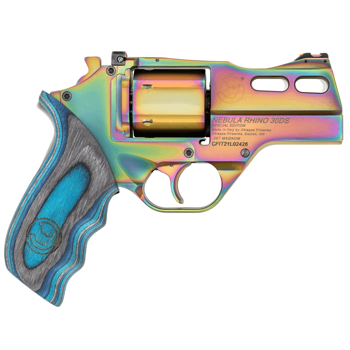 Chiappa Firearms 340354 Rhino 30DS 357 Mag 6 Shot 3" Nebula PVD Pistol Chiappa Firearms 340354 Rhino 30DS 357 Mag 6 Shot 3" Nebula PVD Pistol