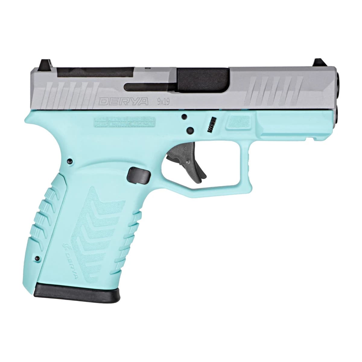 Derya Firearms DY9Z.BLUES.TR DY9Z Sports South Exclusive Micro Compact 9mm Luger 15+1 3.50" Silver Alloy/Blue, Optic Ready Derya Firearms DY9Z.BLUES.TR DY9Z Sports South Exclusive Micro Compact 9mm Luger 15+1 3.50" Silver Alloy/Blue, Optic Ready