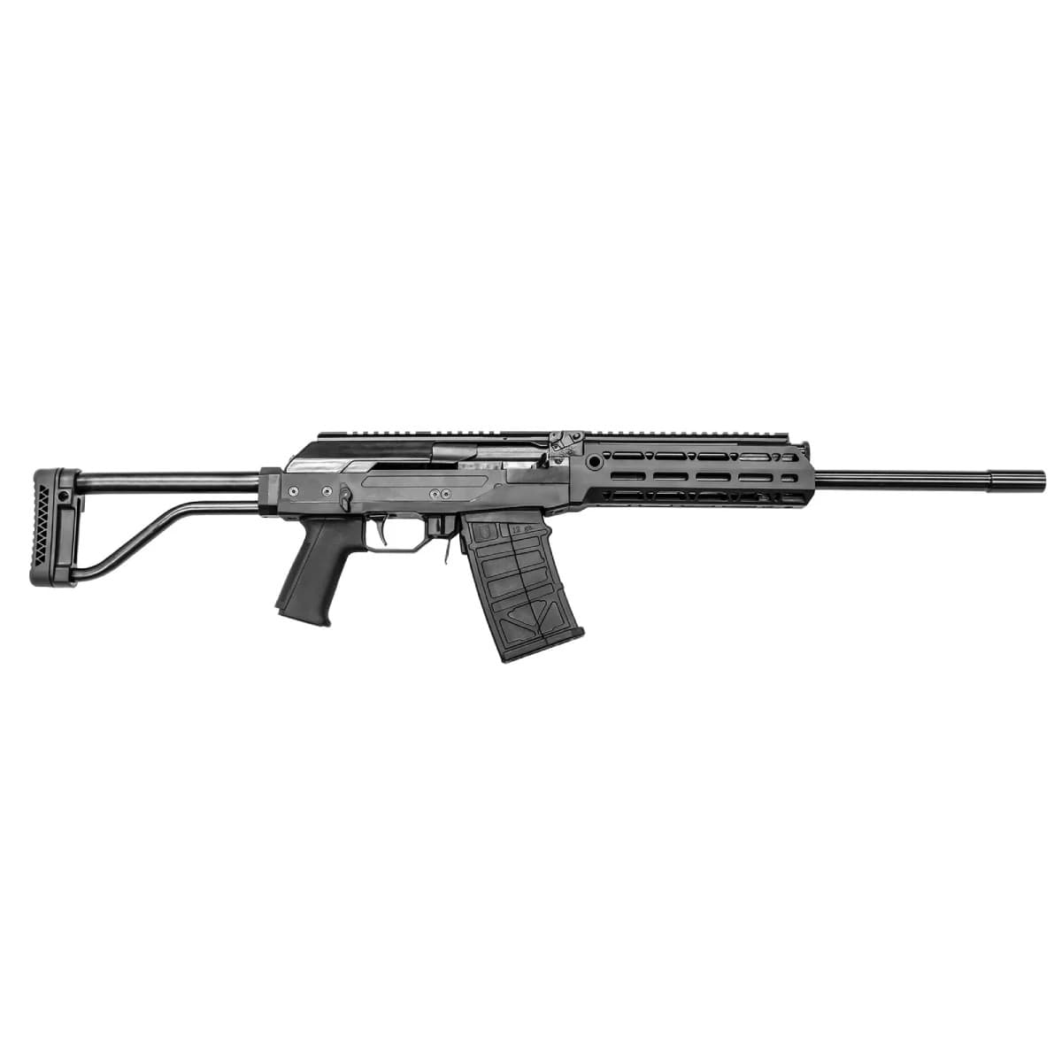 JTS Shotgun M12AK 12 Gauge Semi-Auto 3" 5rd 18.70" Picatinny Rail Receiver, Skeletonized Black JTS Shotgun M12AK 12 Gauge Semi-Auto 3" 5rd 18.70" Picatinny Rail Receiver, Skeletonized Black