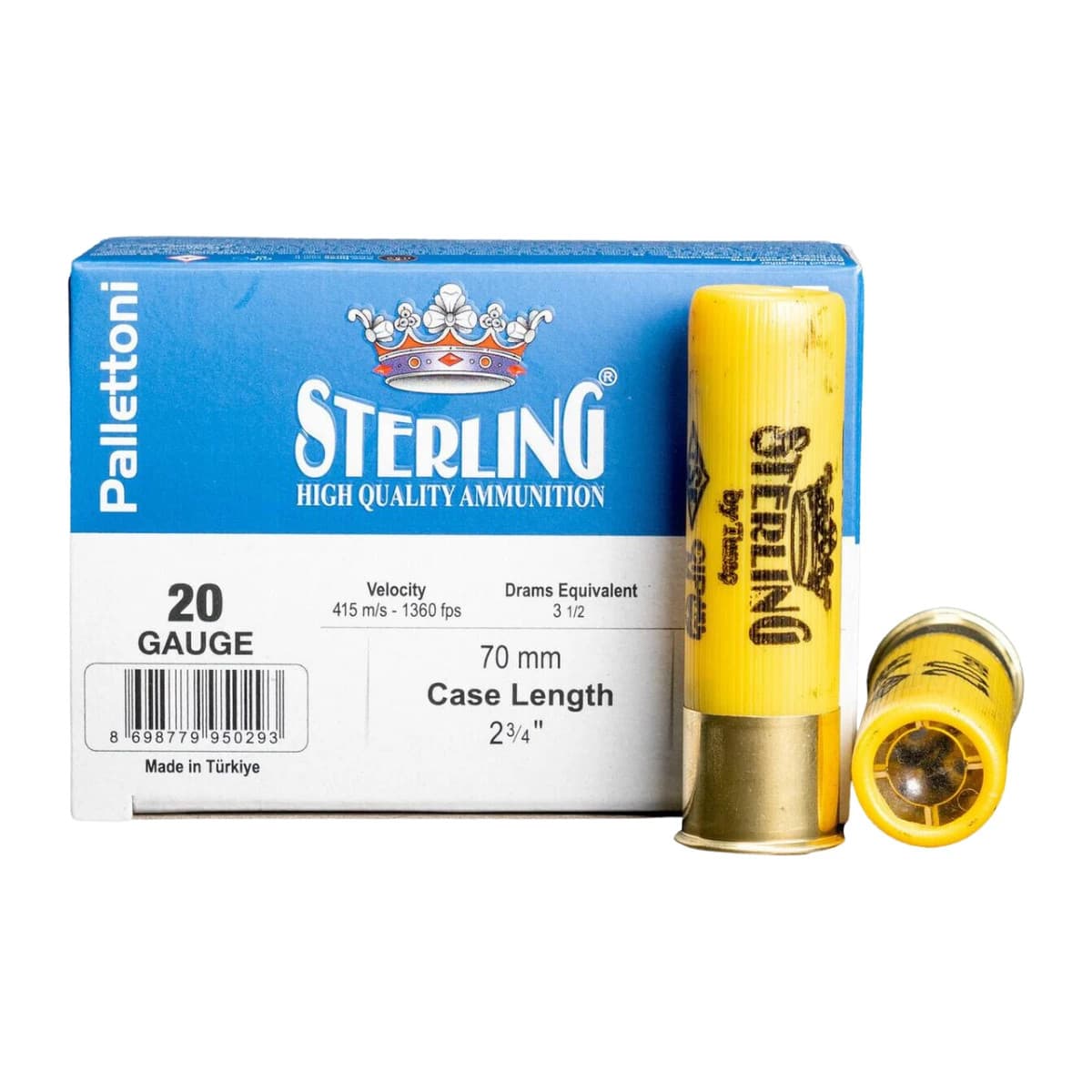 Sterling 8698779950293 20 Gauge 2.75" 00 Buck Shot 10 Per Box Sterling 8698779950293 20 Gauge 2.75" 00 Buck Shot 10 Per Box