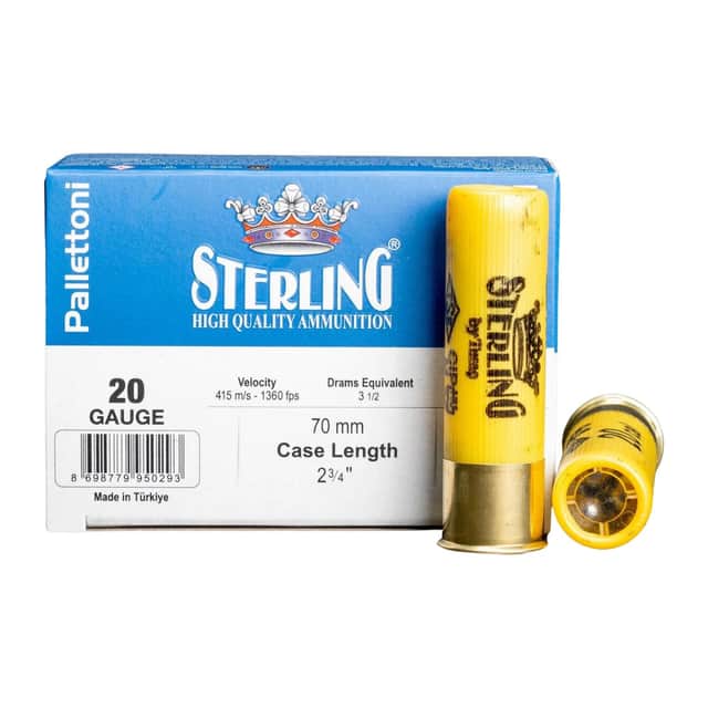 Sterling 8698779950293 20 Gauge 2.75" 00 Buck Shot 10 Per Box Sterling 8698779950293 20 Gauge 2.75" 00 Buck Shot 10 Per Box