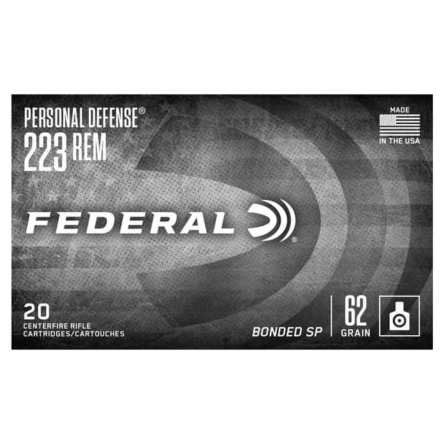 Federal TCB223SP 223Rem 62gr Bonded Soft Point 20 Per Box Federal TCB223SP 223Rem 62gr Bonded Soft Point 20 Per Box