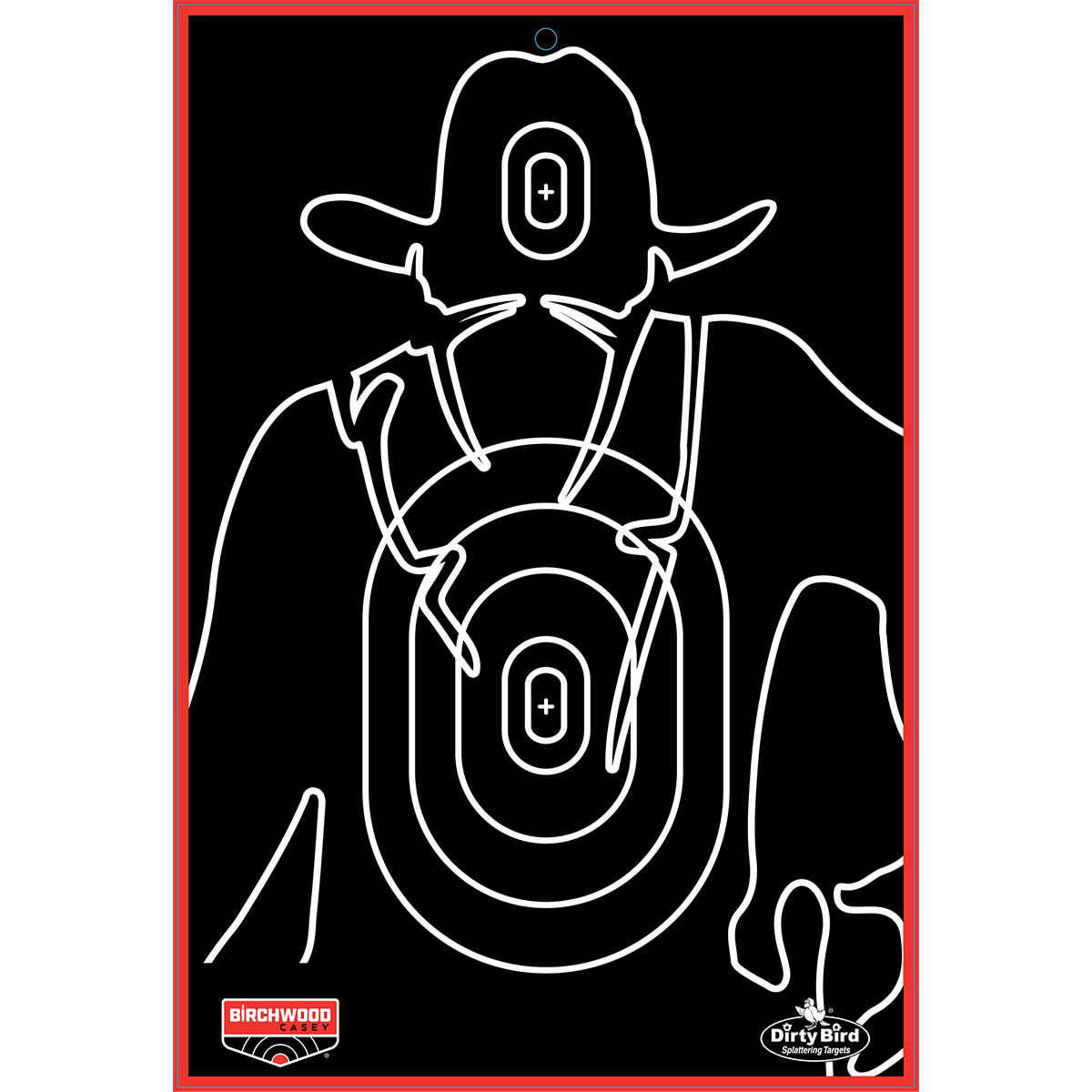 Birchwood Casey 35770 Dirty Bird Gunslinger Silhouette Heavy Paper 12" x 18" 6 Pack Birchwood Casey 35770 Dirty Bird Gunslinger Silhouette Heavy Paper 12" x 18" 6 Pack