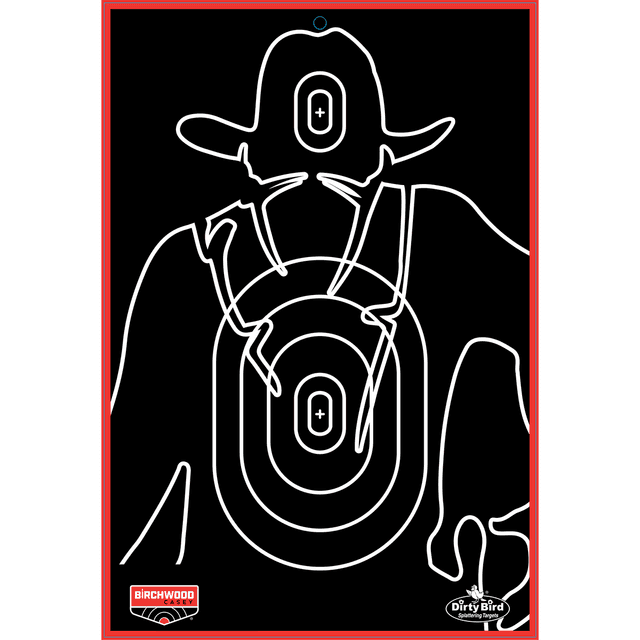 Birchwood Casey 35770 Dirty Bird Gunslinger Silhouette Heavy Paper 12" x 18" 6 Pack Birchwood Casey 35770 Dirty Bird Gunslinger Silhouette Heavy Paper 12" x 18" 6 Pack