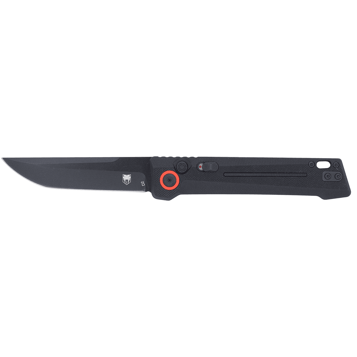 CobraTec Knives CTIFRBLK Inferno 3.50" OTF Tanto Plain Black TiCN D2 Steel Blade, 4.75" Black Textured Handle CobraTec Knives CTIFRBLK Inferno 3.50" OTF Tanto Plain Black TiCN D2 Steel Blade, 4.75" Black Textured Handle