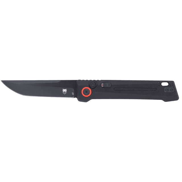 CobraTec Knives CTIFRBLK Inferno 3.50" OTF Tanto Plain Black TiCN D2 Steel Blade, 4.75" Black Textured Handle CobraTec Knives CTIFRBLK Inferno 3.50" OTF Tanto Plain Black TiCN D2 Steel Blade, 4.75" Black Textured Handle