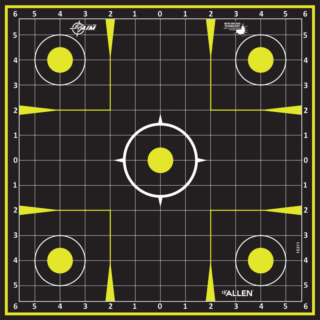 Allen 15211-30 EZ Aim Splash Hanging 12"x12" Black/Chartreuse 30 Pack Allen 15211-30 EZ Aim Splash Hanging 12"x12" Black/Chartreuse 30 Pack