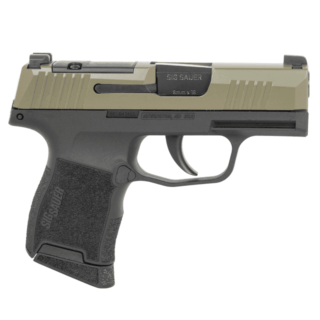 Sig Sauer 3659GXR3P P365 Micro-Compact 9mm Luger 10+1 3.10" Black Barrel, Moss Green Stainless, Optic Ready Sig Sauer 3659GXR3P P365 Micro-Compact 9mm Luger 10+1 3.10" Black Barrel, Moss Green Stainless, Optic Ready