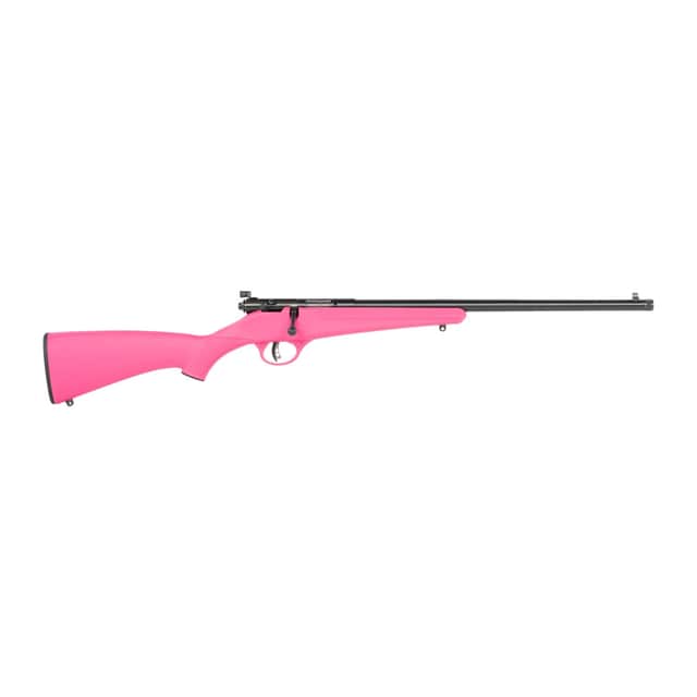 Savage Arms Rascal F-SR 22 LR 1rd 16.13" Matte Black Single Shot Threaded Barrel, Pink Savage Arms Rascal F-SR 22 LR 1rd 16.13" Matte Black Single Shot Threaded Barrel, Pink