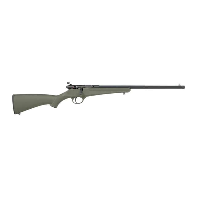 Savage Arms Rascal F-SR 22 LR 1rd 16.13" Matte Black Single Shot Threaded Barrel, Green Synthetic Stock, Right Hand Savage Arms Rascal F-SR 22 LR 1rd 16.13" Matte Black Single Shot Threaded Barrel, Green Synthetic Stock, Right Hand