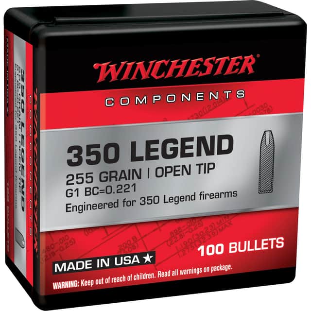 Winchester Ammo WB350L255X 350Legend 255gr Open Tip 100 Per Box Winchester Ammo WB350L255X 350Legend 255gr Open Tip 100 Per Box