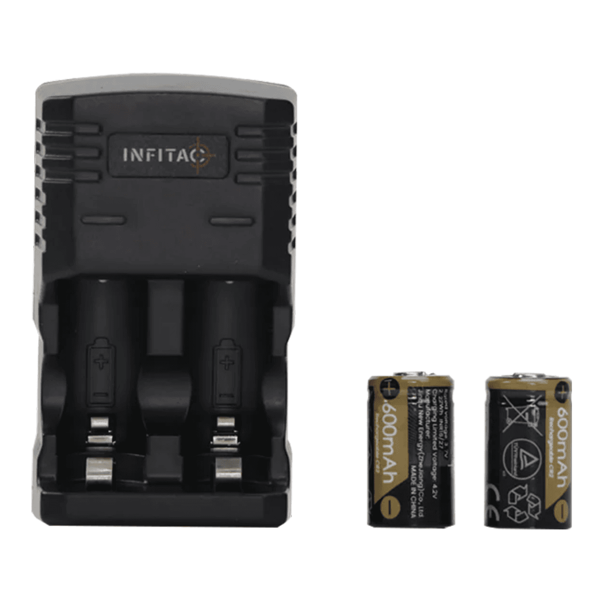 INFITAC BC0 1600mAh CR2 Battery Charger And Batteries INFITAC BC0 1600mAh CR2 Battery Charger And Batteries