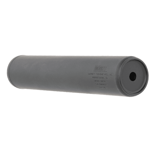 Barrett 18415 AM 338 made of Black Titanium with 1.90" Diameter, 10.30" OAL & 5/8"-24 tpi Thread Pattern for 338 Cal Barrett 18415 AM 338 made of Black Titanium with 1.90" Diameter, 10.30" OAL & 5/8"-24 tpi Thread Pattern for 338 Cal