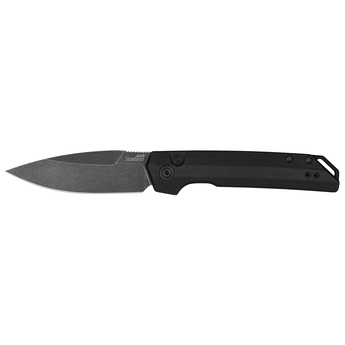Kershaw 7038G10 Launch Iridium Automatic 3.45" Folding Plain Black Oxide Blackwash CPM MagnaCut Steel Blade Kershaw 7038G10 Launch Iridium Automatic 3.45" Folding Plain Black Oxide Blackwash CPM MagnaCut Steel Blade