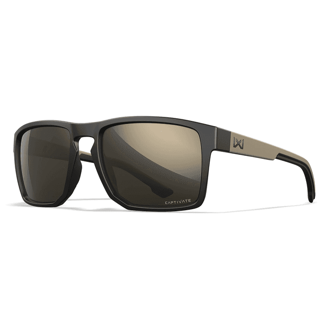 Wiley X AC6FND04 Founder Tungsten Mirror Lens Polycarbonate Matte Black w/ Tan Frame Frame Wiley X AC6FND04 Founder Tungsten Mirror Lens Polycarbonate Matte Black w/ Tan Frame Frame