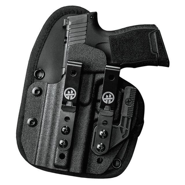 ADAPTIVE TACTICAL HT01005R Omnicarry Hoftac Holster IWB Black Belt Clip Mount Right Hand ADAPTIVE TACTICAL HT01005R Omnicarry Hoftac Holster IWB Black Belt Clip Mount Right Hand