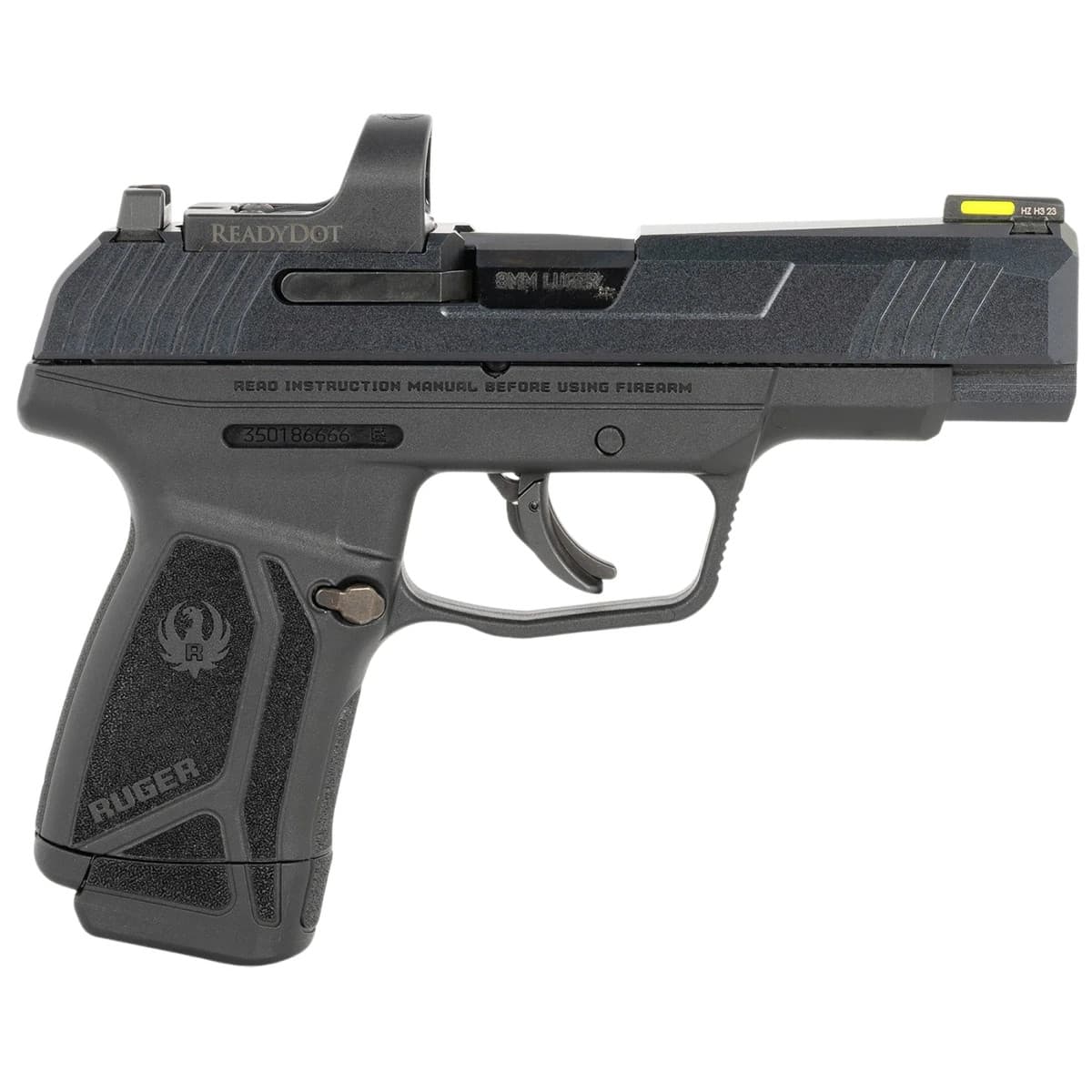 Ruger 3521 Max-9 Long RD 9mm Luger 12+1 4" Black Alloy Steel Optic Ready/Serrated Slide, Black Polymer Frame Ruger 3521 Max-9 Long RD 9mm Luger 12+1 4" Black Alloy Steel Optic Ready/Serrated Slide, Black Polymer Frame