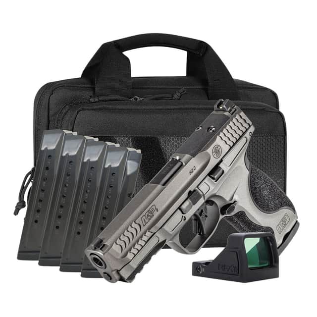 Smith & Wesson 14722 M&P M2.0 Metal Bundle 9mm Luger 17+1 4.25", Tungsten Gray Smith & Wesson 14722 M&P M2.0 Metal Bundle 9mm Luger 17+1 4.25", Tungsten Gray