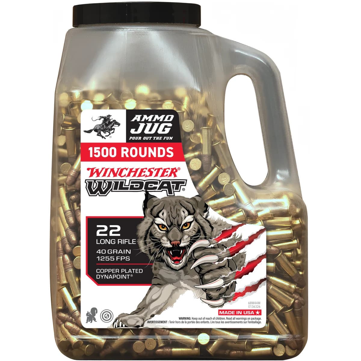 Winchester Ammo WW22LRJUG Wildcat 22LR 40gr 1500 Per Box Winchester Ammo WW22LRJUG Wildcat 22LR 40gr 1500 Per Box