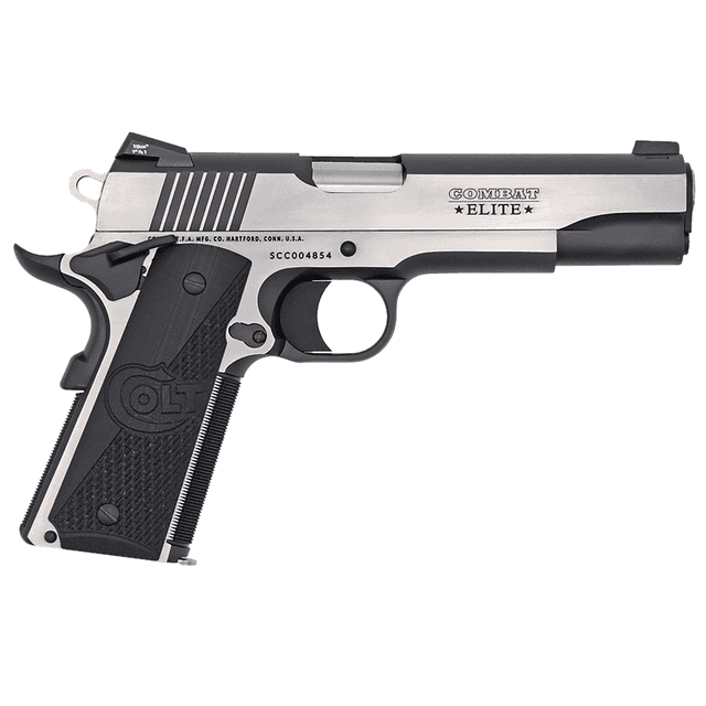 Colt Mfg O1072CE Combat Elite Government Full Size 9mm Luger 9+1 5" Stainless Two-Tone Elite Colt Mfg O1072CE Combat Elite Government Full Size 9mm Luger 9+1 5" Stainless Two-Tone Elite