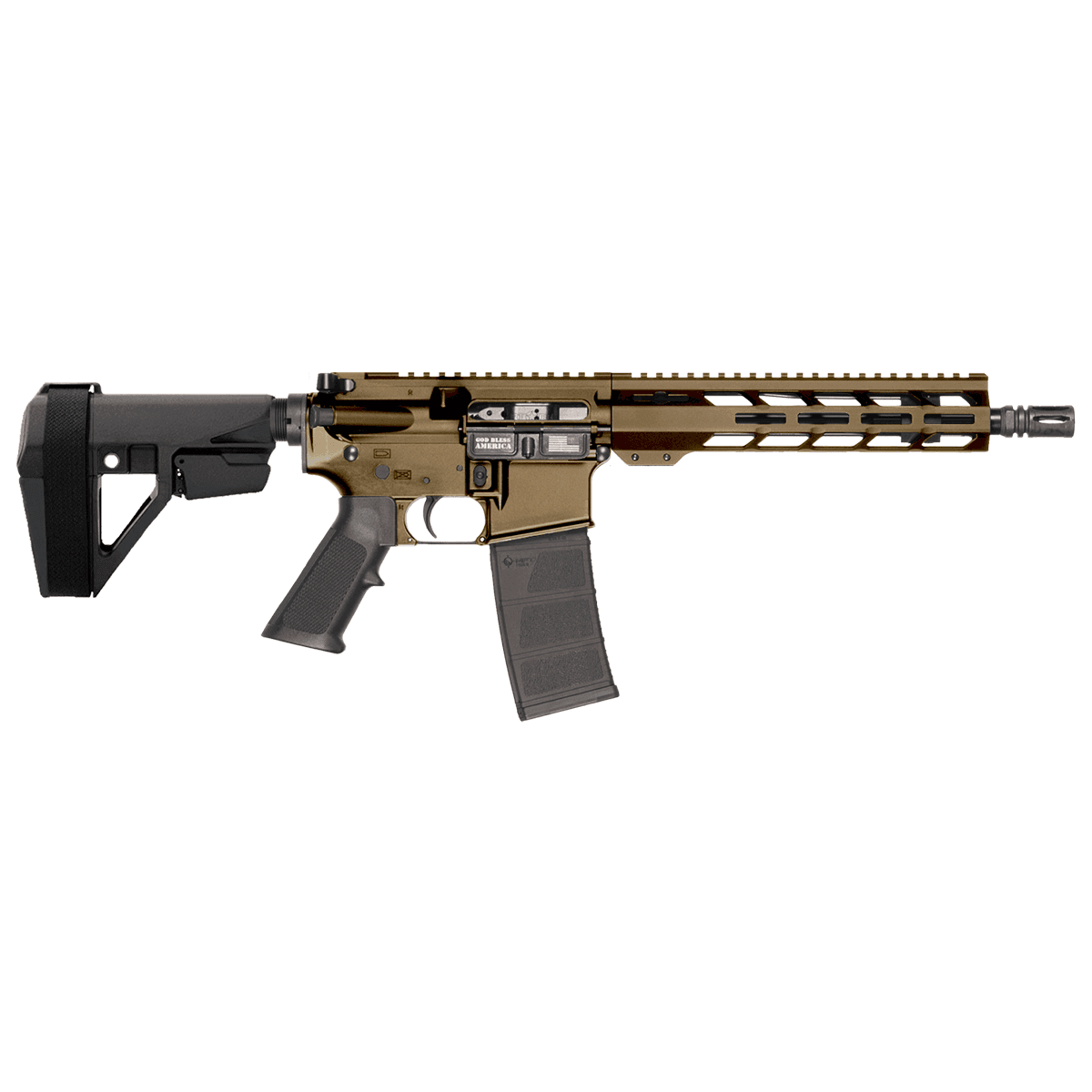 Patriot Ordnance Factory 02540 P-15 Sports South Exclusive 5.56 NATO 30+1 10.50" Barrel, Burnt Bronze Patriot Ordnance Factory 02540 P-15 Sports South Exclusive 5.56 NATO 30+1 10.50" Barrel, Burnt Bronze