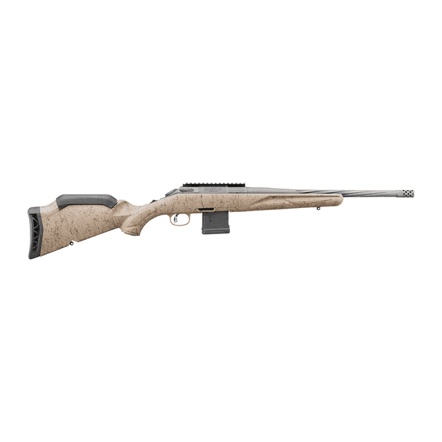Ruger 46958 American II Ranch 5.56 NATO 10+1 16.10" Cobalt Cerakote/FDE Splatter, LEFT-HANDED Ruger 46958 American II Ranch 5.56 NATO 10+1 16.10" Cobalt Cerakote/FDE Splatter, LEFT-HANDED