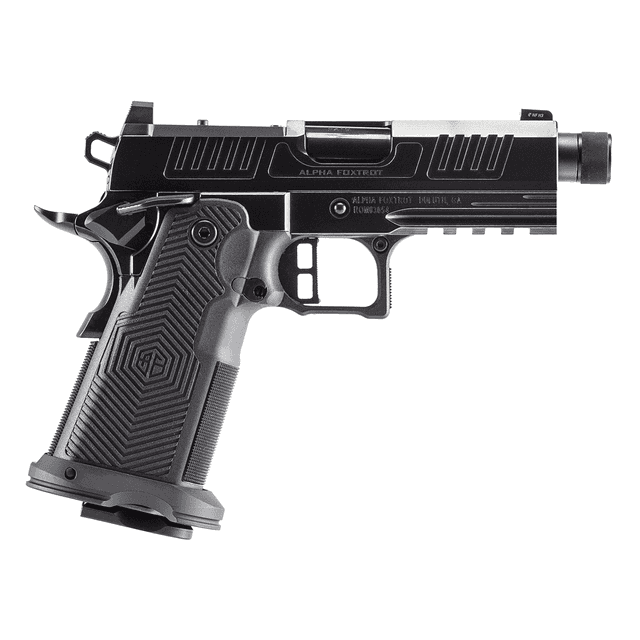 Alpha Foxtrot AA39X1QIB-PDBK19 AF1911 Romulus Sub-Compact 9mm Luger 20+1 3.50" Black, Threaded Barrel, Optic Ready Alpha Foxtrot AA39X1QIB-PDBK19 AF1911 Romulus Sub-Compact 9mm Luger 20+1 3.50" Black, Threaded Barrel, Optic Ready