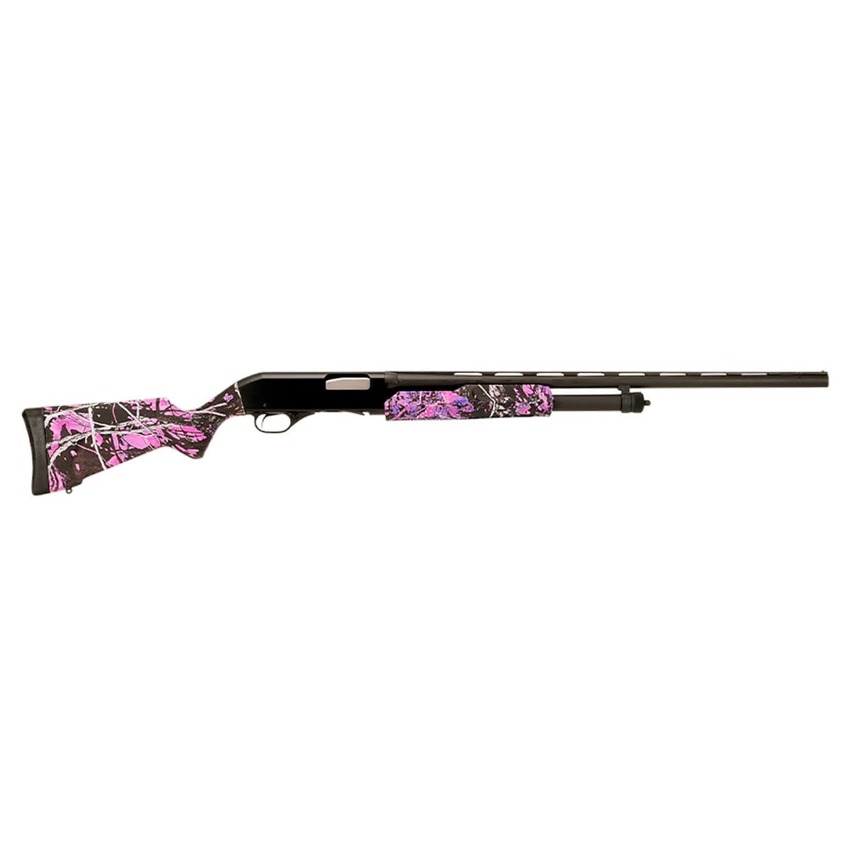 Stevens 22560 320 Field Compact 20 Gauge Pump 3" 5+1 26" Matte Black/Muddy Girl, Synthetic Stock Stevens 22560 320 Field Compact 20 Gauge Pump 3" 5+1 26" Matte Black/Muddy Girl, Synthetic Stock