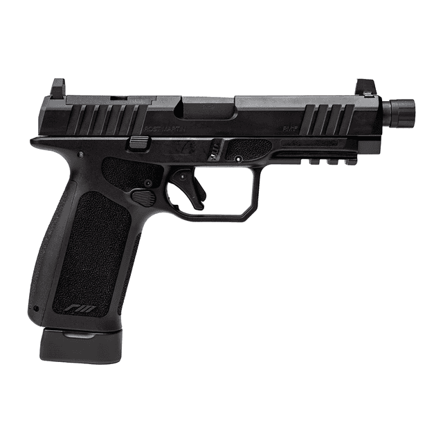 Rost Martin RM1FBLKOSPT RM1F Tactical 9mm Luger 24+1 4.50" Threaded Barrel, Black Nitron, Optic Ready Rost Martin RM1FBLKOSPT RM1F Tactical 9mm Luger 24+1 4.50" Threaded Barrel, Black Nitron, Optic Ready