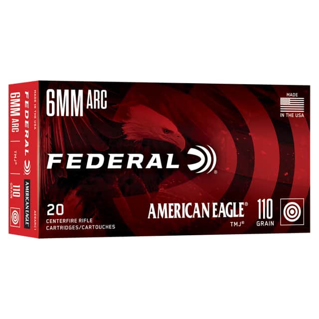 Federal AE6ARC1 American Eagle 6 ARC 110gr Total Metal Jacket 20 Per Box Federal AE6ARC1 American Eagle 6 ARC 110gr Total Metal Jacket 20 Per Box
