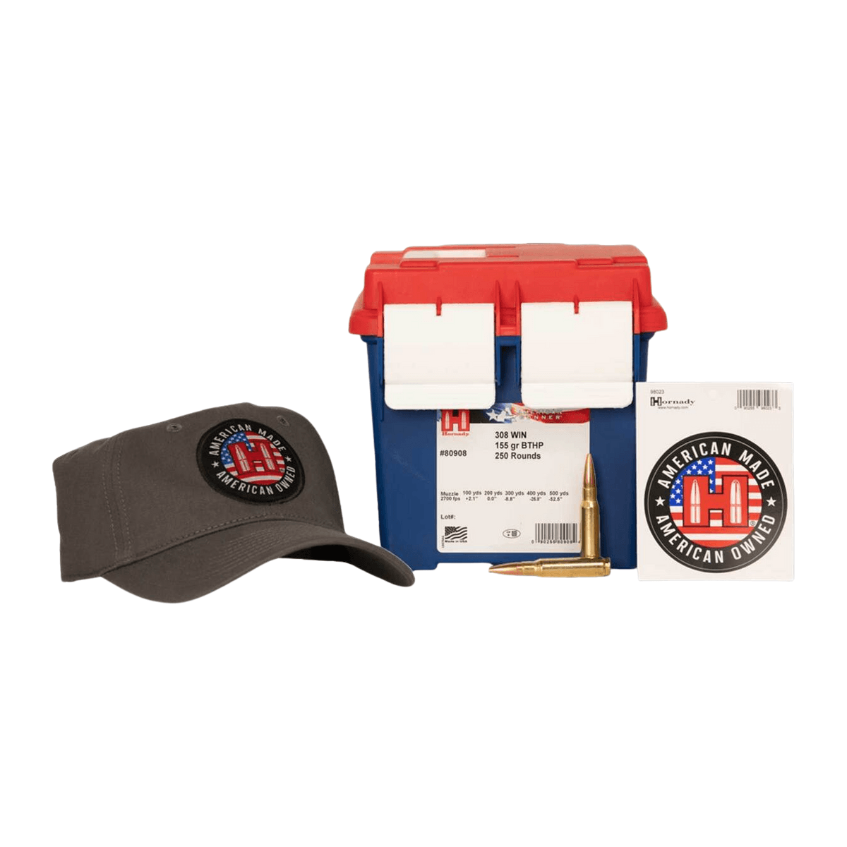 Hornady 80908 American Gunner 308 Win 155gr Boat Tail Hollow Point 250 Per Box Hornady 80908 American Gunner 308 Win 155gr Boat Tail Hollow Point 250 Per Box