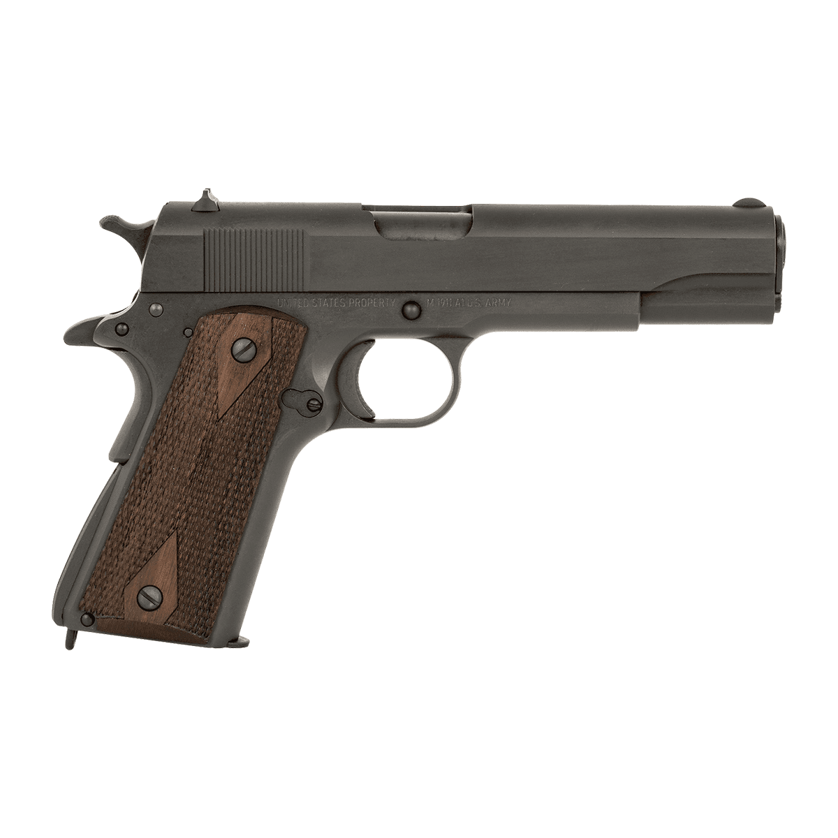Tisas Arms 10100539 1911 A1 U.S. Army 45 ACP 7+1 5.02" Manganese Phosphate Coated Carbon Steel Serrated Slide & Frame, Walnut Grip Tisas Arms 10100539 1911 A1 U.S. Army 45 ACP 7+1 5.02" Manganese Phosphate Coated Carbon Steel Serrated Slide & Frame, Walnut Grip