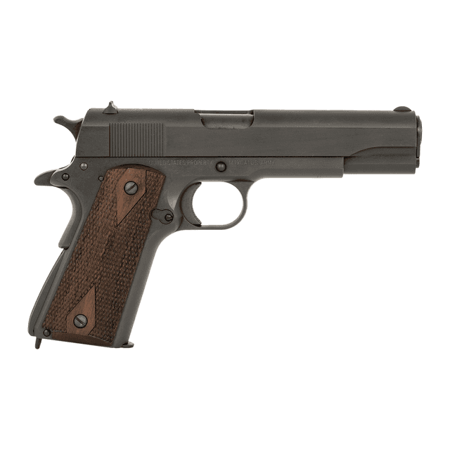 Tisas Arms 10100539 1911 A1 U.S. Army 45 ACP 7+1 5.02" Manganese Phosphate Coated Carbon Steel Serrated Slide & Frame, Walnut Grip Tisas Arms 10100539 1911 A1 U.S. Army 45 ACP 7+1 5.02" Manganese Phosphate Coated Carbon Steel Serrated Slide & Frame, Walnut Grip