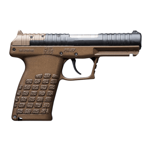Kel-Tec PR57BBRZ PR-5.7 Compact Frame 5.7x28mm 20+1 4" Stainless Steel Rotary Barrel, Black Optic Ready, Burnt Bronze Kel-Tec PR57BBRZ PR-5.7 Compact Frame 5.7x28mm 20+1 4" Stainless Steel Rotary Barrel, Black Optic Ready, Burnt Bronze