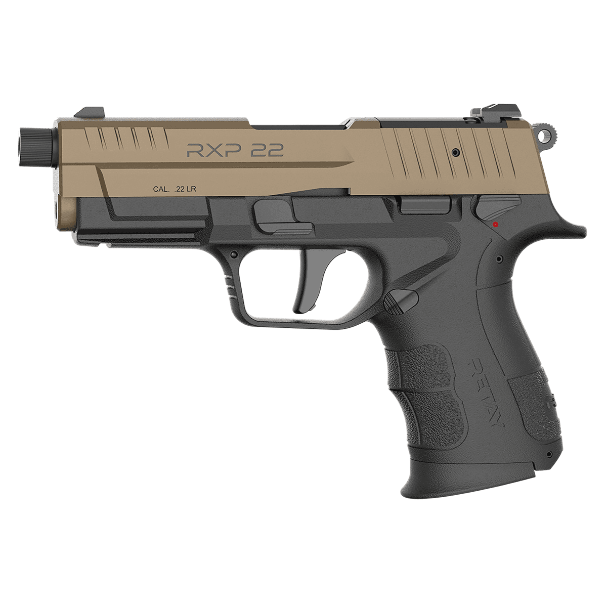 Retay USA RXP22BLKFDES13TH RXP 22 LR 13+1 4" Threaded Barrel, Flat Dark Earth Cerakote Optic Ready Retay USA RXP22BLKFDES13TH RXP 22 LR 13+1 4" Threaded Barrel, Flat Dark Earth Cerakote Optic Ready
