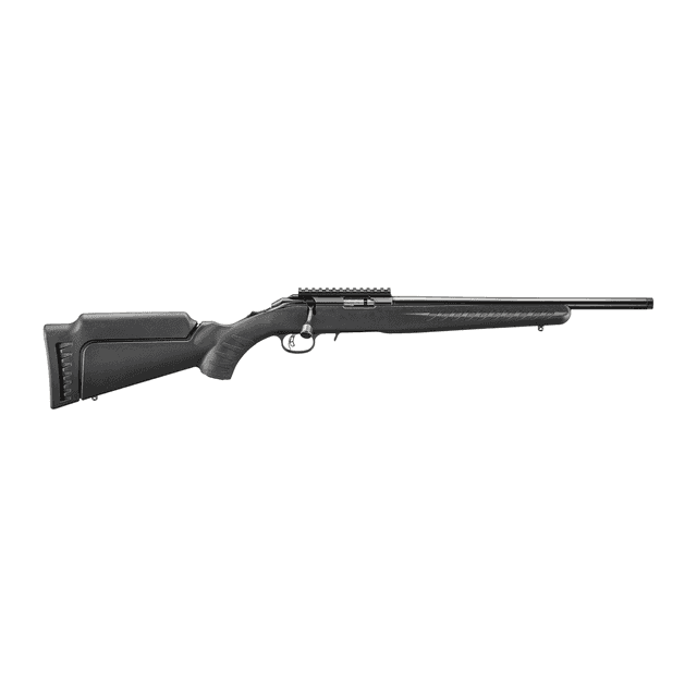Ruger American 22 LR 10+1 16.10" Satin Blued Threaded Barrel, Satin Blued Alloy, Black Ruger American 22 LR 10+1 16.10" Satin Blued Threaded Barrel, Satin Blued Alloy, Black