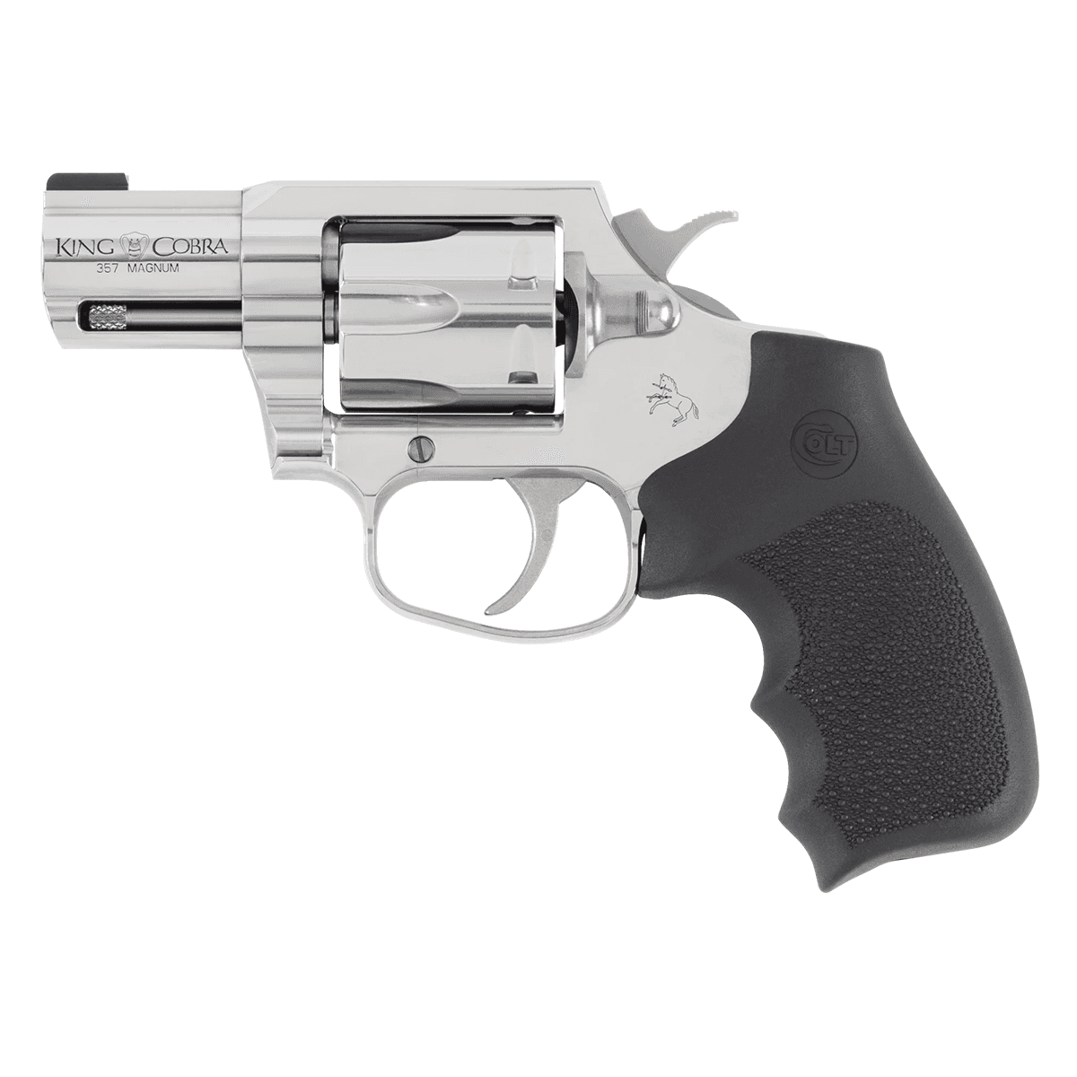 Colt Mfg KCOBRASB2RBBS King Cobra Carry 357 Mag 6 Shot 2" Stainless Steel Barrel, Cylinder & Frame Colt Mfg KCOBRASB2RBBS King Cobra Carry 357 Mag 6 Shot 2" Stainless Steel Barrel, Cylinder & Frame
