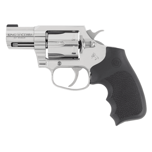Colt Mfg KCOBRASB2RBBS King Cobra Carry 357 Mag 6 Shot 2" Stainless Steel Barrel, Cylinder & Frame Colt Mfg KCOBRASB2RBBS King Cobra Carry 357 Mag 6 Shot 2" Stainless Steel Barrel, Cylinder & Frame