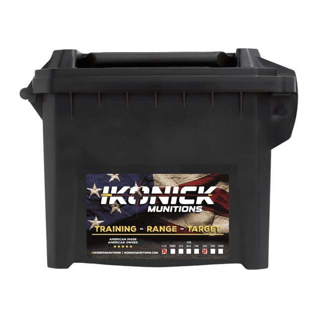 Ikonick Usa IU-556-55FM-C250 Premium Range 5.56x45mm 55gr Full Metal Jacket Boat Tail 250 per Box Ikonick Usa IU-556-55FM-C250 Premium Range 5.56x45mm 55gr Full Metal Jacket Boat Tail 250 per Box