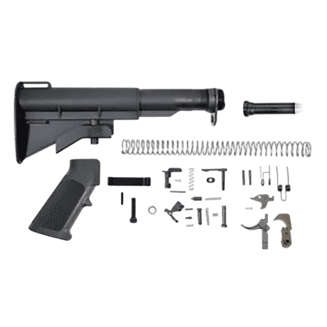 Dpms Panther Arms DP51655141530 CAR-15 Lower Build Kit AR-15 Black A2 Grip, Fiberlite Buttstock Dpms Panther Arms DP51655141530 CAR-15 Lower Build Kit AR-15 Black A2 Grip, Fiberlite Buttstock