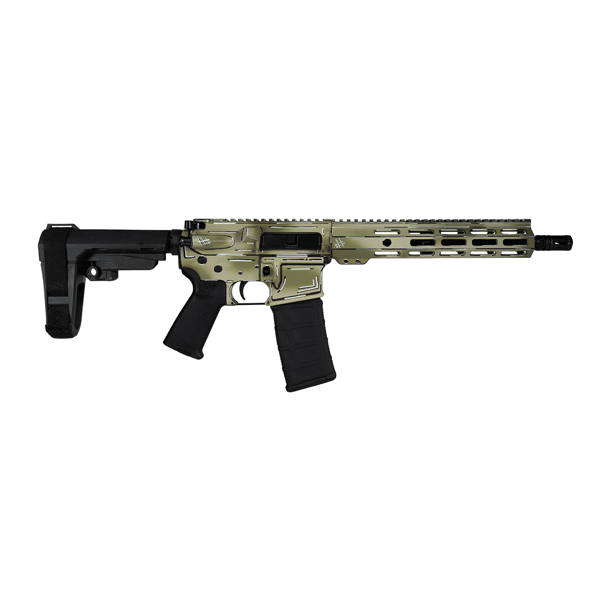 Shark Coast Tactical SCC07107ANOD-P Anime-15 5.56 NATO 30+1 10.50" Black Nitride Threaded Barrel, Aluminum Receiver Shark Coast Tactical SCC07107ANOD-P Anime-15 5.56 NATO 30+1 10.50" Black Nitride Threaded Barrel, Aluminum Receiver