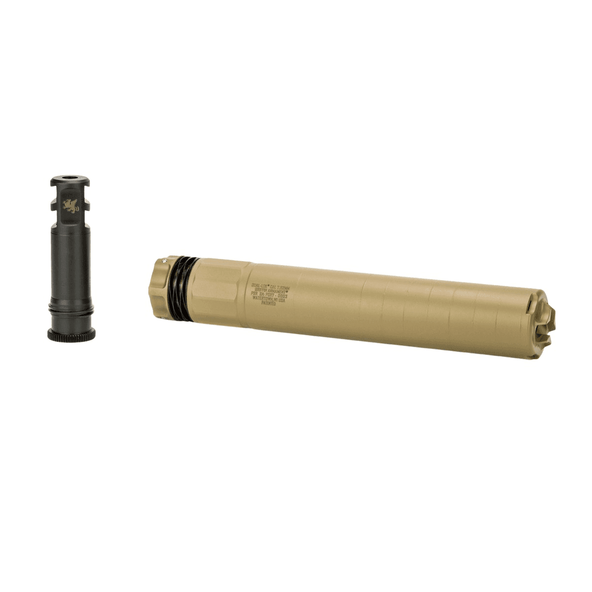 Griffin Armament GADLPSR762FDE-W Dual-Lok PSR 7.62mm 1.50" Flat Dark Earth Stainless Steel/Inconel 5/8"x24 Griffin Armament GADLPSR762FDE-W Dual-Lok PSR 7.62mm 1.50" Flat Dark Earth Stainless Steel/Inconel 5/8"x24