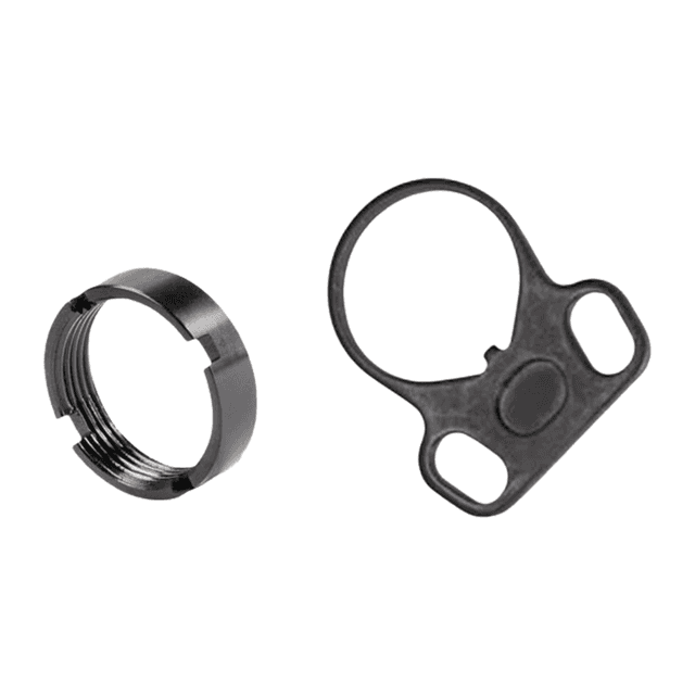 White Label Armory WLA-BUF-7008-01 End Plate Kit Ambidextrous Black Aluminum/Steel AR-15 White Label Armory WLA-BUF-7008-01 End Plate Kit Ambidextrous Black Aluminum/Steel AR-15