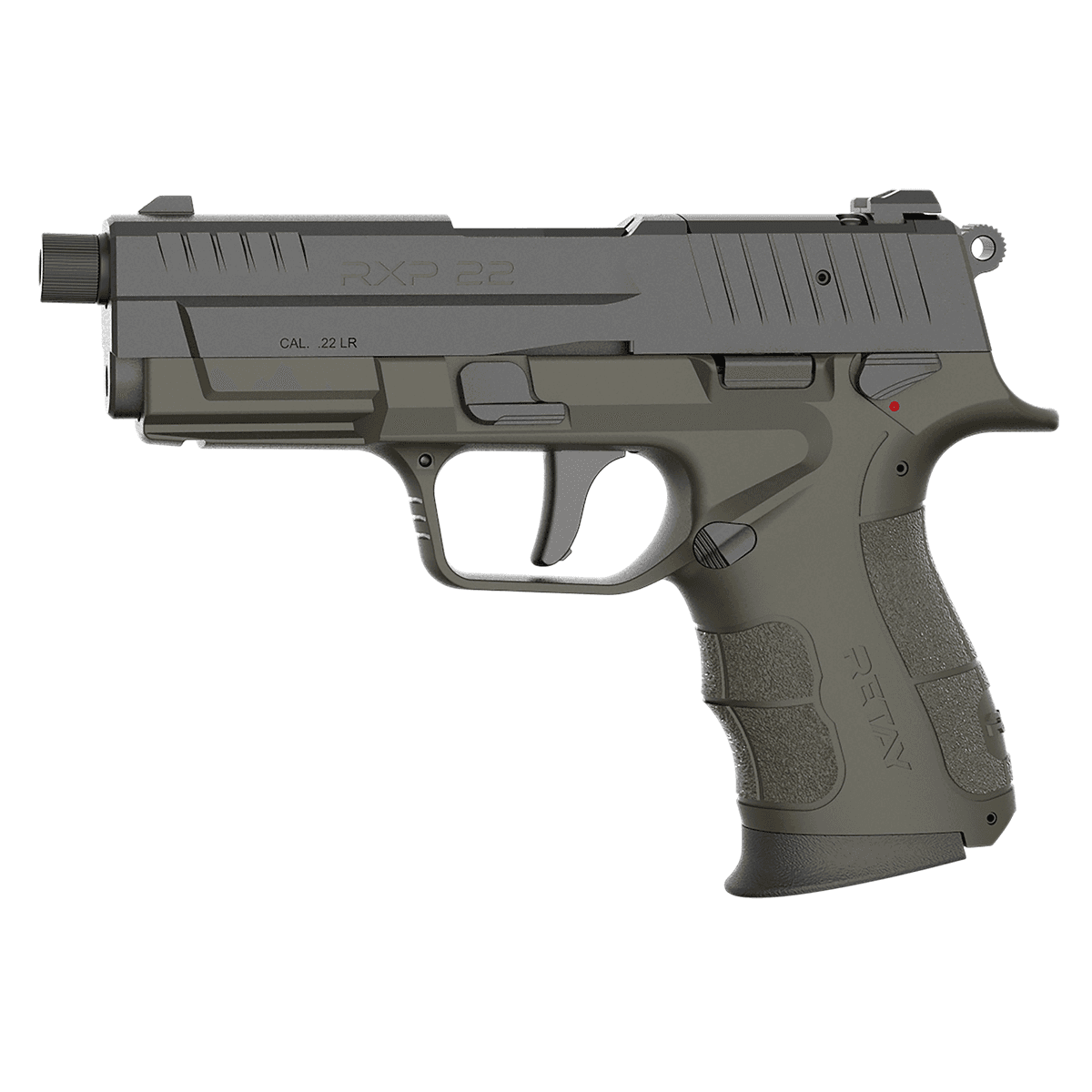 Retay USA RXP22ODBLKS10TH RXP 22 LR 10+1 4" Threaded Barrel, Black/OD Green, Cerakote Optic Ready Retay USA RXP22ODBLKS10TH RXP 22 LR 10+1 4" Threaded Barrel, Black/OD Green, Cerakote Optic Ready