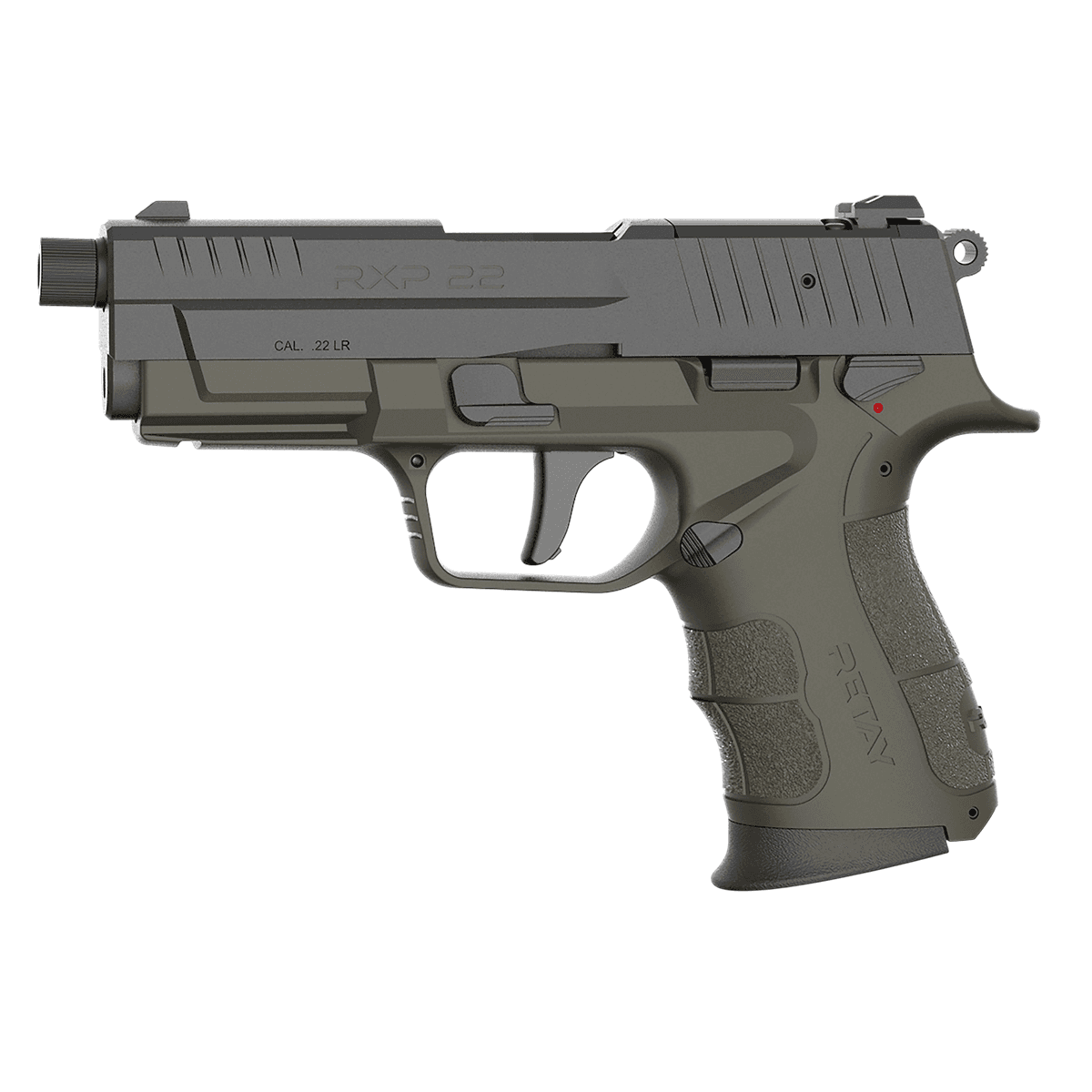 Retay USA RXP22ODBLKS13TH RXP 22 LR 13+1 4" Threaded Barrel, Black Cerakote Optic Ready Retay USA RXP22ODBLKS13TH RXP 22 LR 13+1 4" Threaded Barrel, Black Cerakote Optic Ready