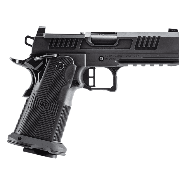 Alpha Foxtrot AA39X4CID-XDBK13 AF1911 Romulus 45 ACP 13+1 4.25" Black DLC Stainless Steel Bull Barrel, Optic Ready Alpha Foxtrot AA39X4CID-XDBK13 AF1911 Romulus 45 ACP 13+1 4.25" Black DLC Stainless Steel Bull Barrel, Optic Ready