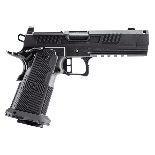 Alpha Foxtrot AA39X4CIG-XDBK13 AF1911 Romulus 45 ACP 13+1 4.25" Black Threaded Compensated Barrel, Optic Ready Alpha Foxtrot AA39X4CIG-XDBK13 AF1911 Romulus 45 ACP 13+1 4.25" Black Threaded Compensated Barrel, Optic Ready