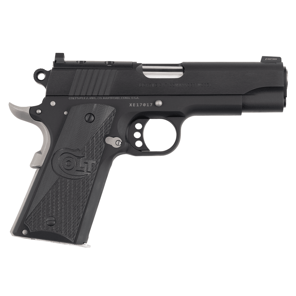 Colt Mfg O4840NC-OR Commander Night 45 ACP 8+1 4.25" Stainless Barrel, Matte Black, Optic Ready Colt Mfg O4840NC-OR Commander Night 45 ACP 8+1 4.25" Stainless Barrel, Matte Black, Optic Ready