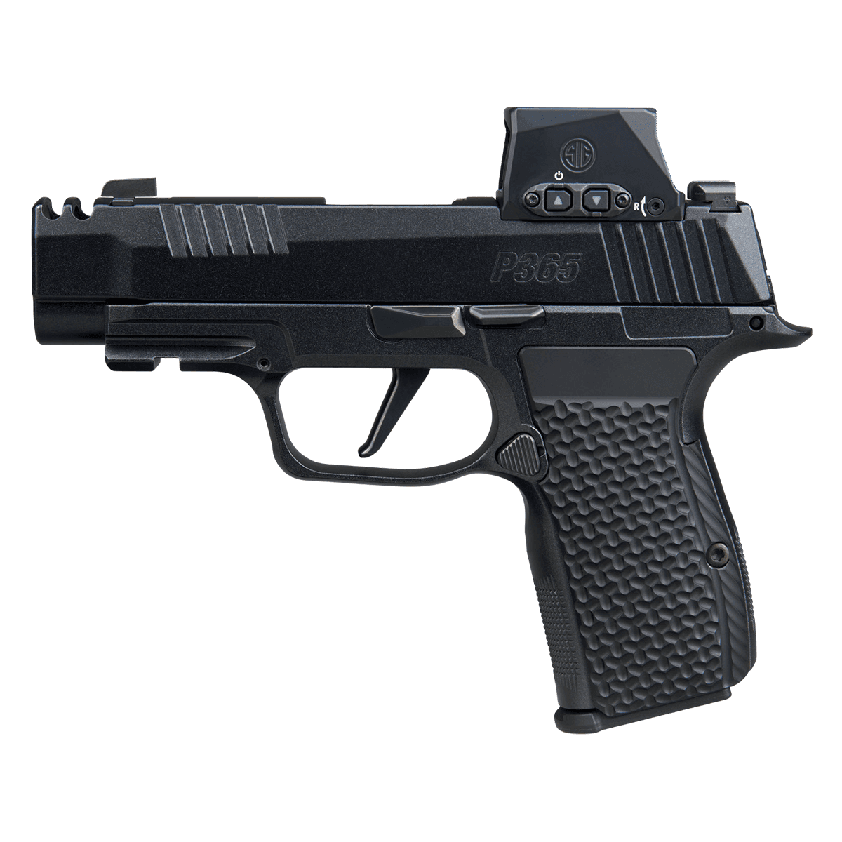 Sig Sauer P365 AXG LUXE w/Optic Micro-Compact 380 ACP 12+1 3.10" Black Barrel, Black Pearlescent Sig Sauer P365 AXG LUXE w/Optic Micro-Compact 380 ACP 12+1 3.10" Black Barrel, Black Pearlescent